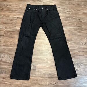 Levi's 527 black denim jeans